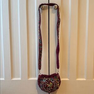 Etro Purple Embellished Shoulder Bag